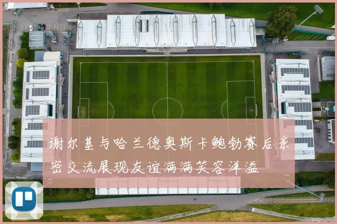 谢尔基与哈兰德奥斯卡鲍勃赛后亲密交流展现友谊满满笑容洋溢